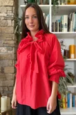 Paloma Tela Poet Blouse Chilli